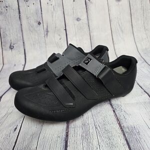 Bontrager Starvos Black Cycling Shoes with Velcro Straps Size 14